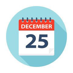 December 25 - Calendar Icon