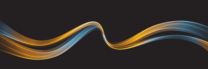 Selbstklebende Fototapete Abstrakte Welle Vektor Abstraktes glänzendes Farbwellen-Gestaltungselement