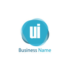 Initial Letter UI Logo Template Design