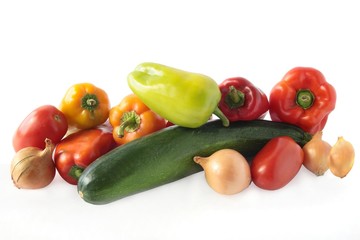 multicolor vegetables for cooking vegetarian coulash