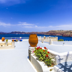 Fototapeta na wymiar Summer day on the Mediterranean terrace