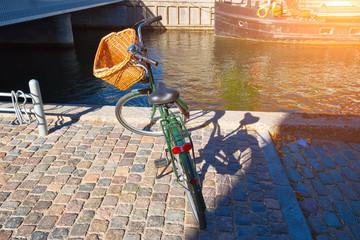 Copenhagen, scenic river canals in historic center