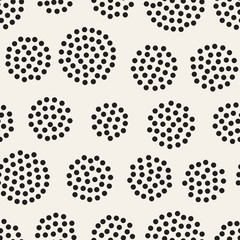 Fototapeta na wymiar Vector geometric background with dots. Seamless pattern.