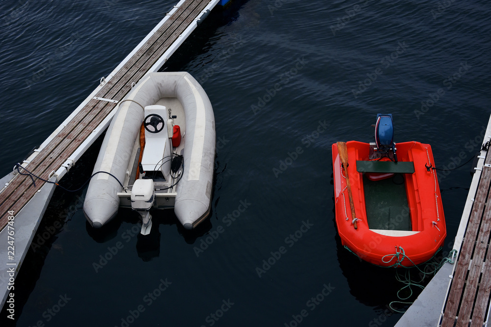 Sticker Boats in Alesund harbour, More og Romsdal , Norway