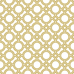 Gold geometric pattern. Vector illustration. Seamless pattern