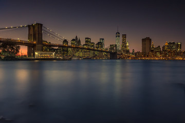 Naklejka na ściany i meble New York Brooklyn Bridge