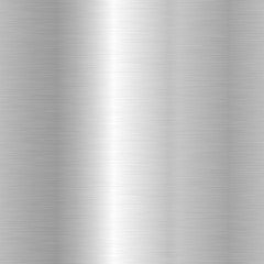 Seamless brushed metal texture. Vector steel background with scratches.