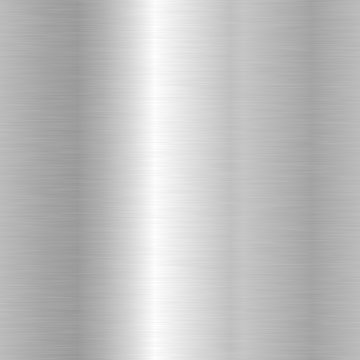 Seamless brushed metal texture. Vector steel background with scratches.