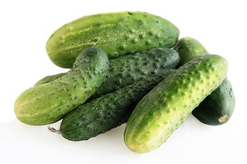 tasty,green cucumbers for salad