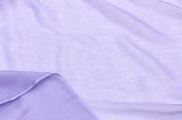 Chiffon lilac in silk fabric