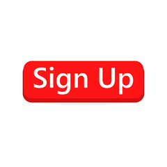 Sign Up button. Vector illustration.