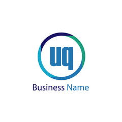 Obraz premium Initial Letter UQ Logo Template Design