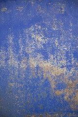 Old Blue Rust Metal Rust Door Texture Background