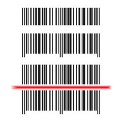 Barcode icon. Vector illustration.