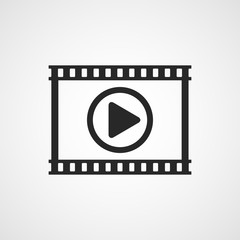 Film icon. Vector illustration. Movie icon