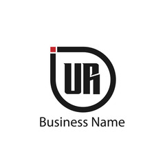 Initial Letter UR Logo Template Design