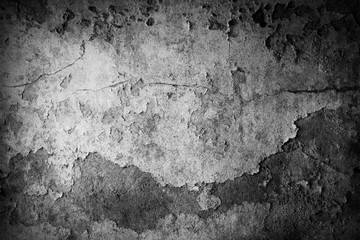 Rough gray old textured concrete wall background