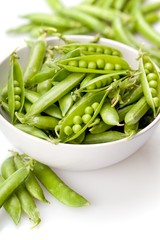 Green Peas in a Bowl
