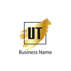 Initial Letter UT Logo Template Design