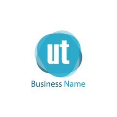 Initial Letter UT Logo Template Design