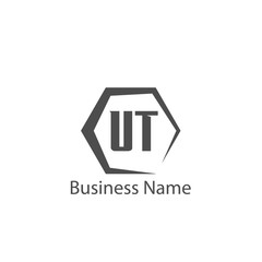 Initial Letter UT Logo Template Design