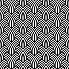 Vector geometric pattern. Seamless braided linear pattern.