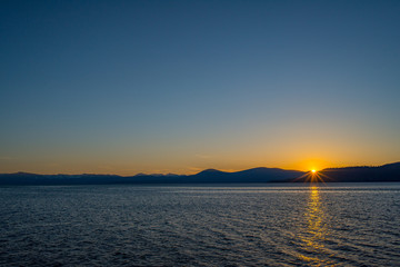 Sunset Across Lake Takoe