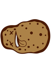 mord cool tod tot gestorben kartoffel essen lecker koch küche gemüse schürze chef backen grillen clipart comic cartoon design schale