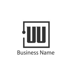 Initial Letter UU Logo Template Design
