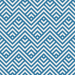 Geometric blue linear pattern. Vector seamless texture.