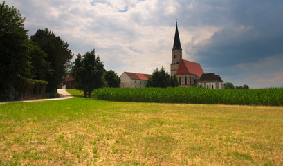 Catholic church at Kirchdorf am Inn, Upper Austria