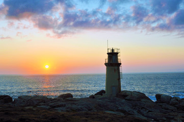 Fototapeta na wymiar muxia, galicia, spain, lighthouse of muxia, costa da morte, end of the camino de santiago
