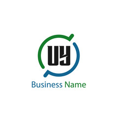 Initial Letter UY Logo Template Design