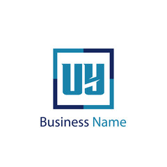 Initial Letter UY Logo Template Design