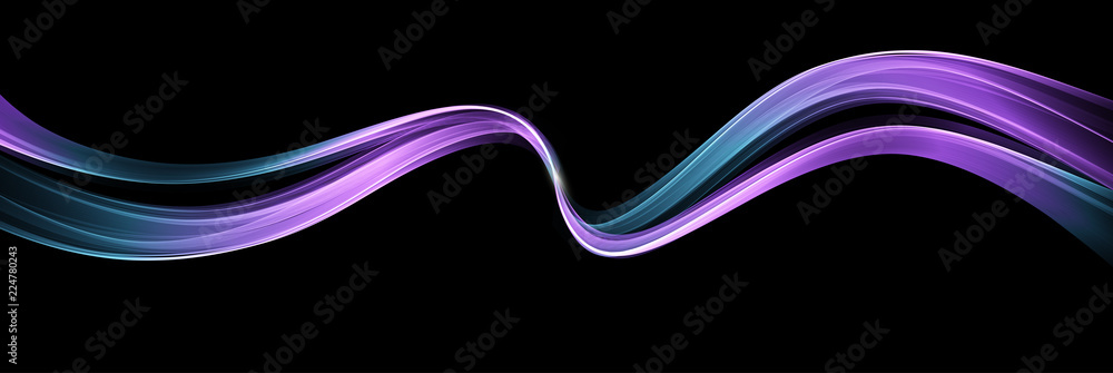 Poster Vector Abstract shiny color wave design element