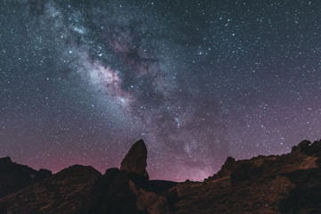 Milkyway and astrophotography at night, Tenerife Spain