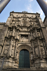 Fototapeta na wymiar PONTEVEDRA, CAMINO DE SANTIAGO, SPAIN - JULY 11, 2018: Camino Portuguese, Pontevedra, place of passage for pilgrims, The St. James Way
