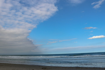very cool sky on the beach horizon