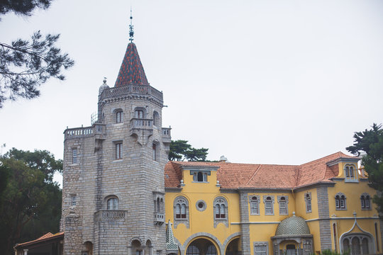 View of Cascais, Greater Lisbon, Portugal, Portuguese Riviera Atlantic Ocean shore