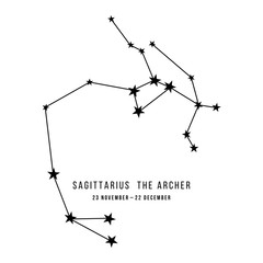 Zodiac constellation Sagittarius © Marina Gorskaya