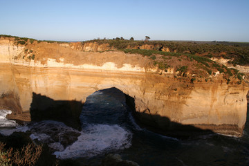 Island Archway collapsed in 2009, Tom and Eva, Port Campbell National park along great ocean road,...