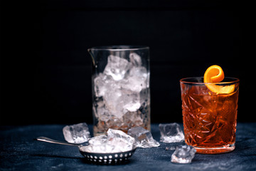 alcoholic beverage with ice