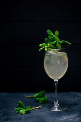 Cocktail with mint