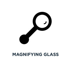 Magnifying glass icon. Simple element illustration. Search, magn