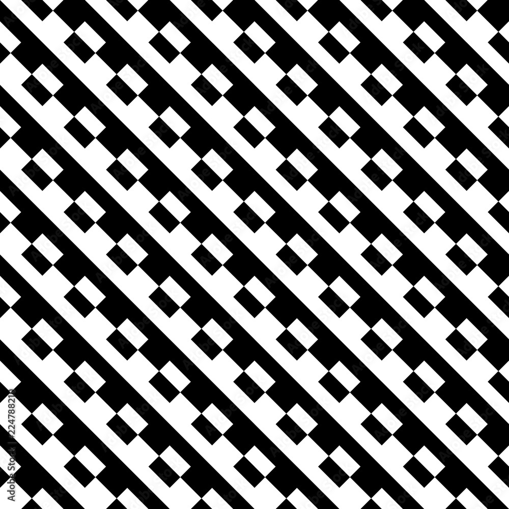 Poster abstract seamless pattern background. maze of black geometric design elements isolated on white back
