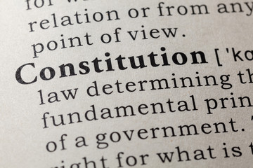 Fototapeta premium definition of constitution