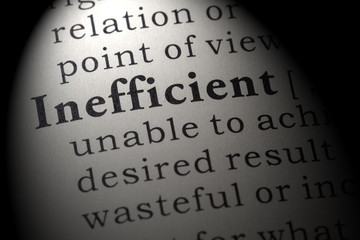 definition of inefficient