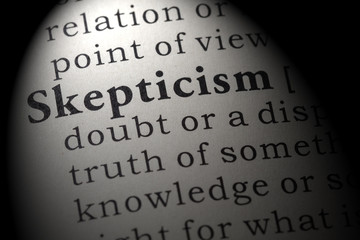 Obraz premium definition of skepticism