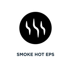 Smoke hot eps icon. Simple element illustration. Smoke hot eps c