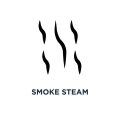 Smoke steam icon. Simple element illustration. Smoke steam conce